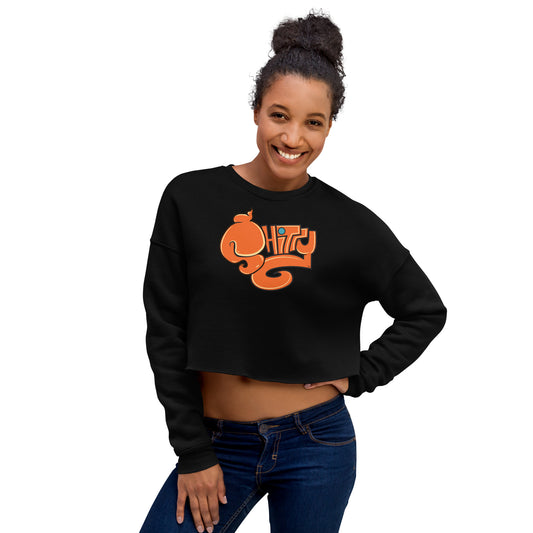 Shitty Womens Crop Crewneck Sweatshirt